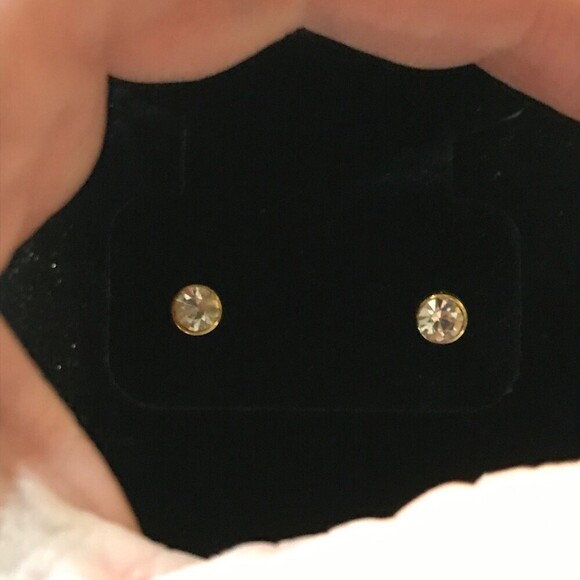 Crystal Stud Earrings - Picture 3 of 3